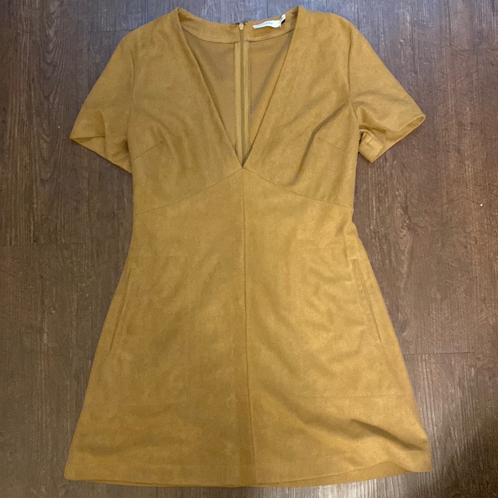 Suede dress WITH POCKETS